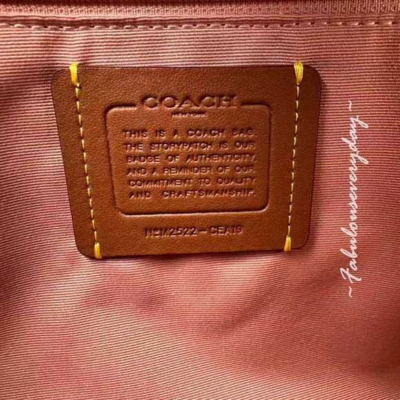 Coach Rowan Large Satchel Bag Signature Canvas with Charms CEA19 Powder Pink NWT - Picture 8 of 9